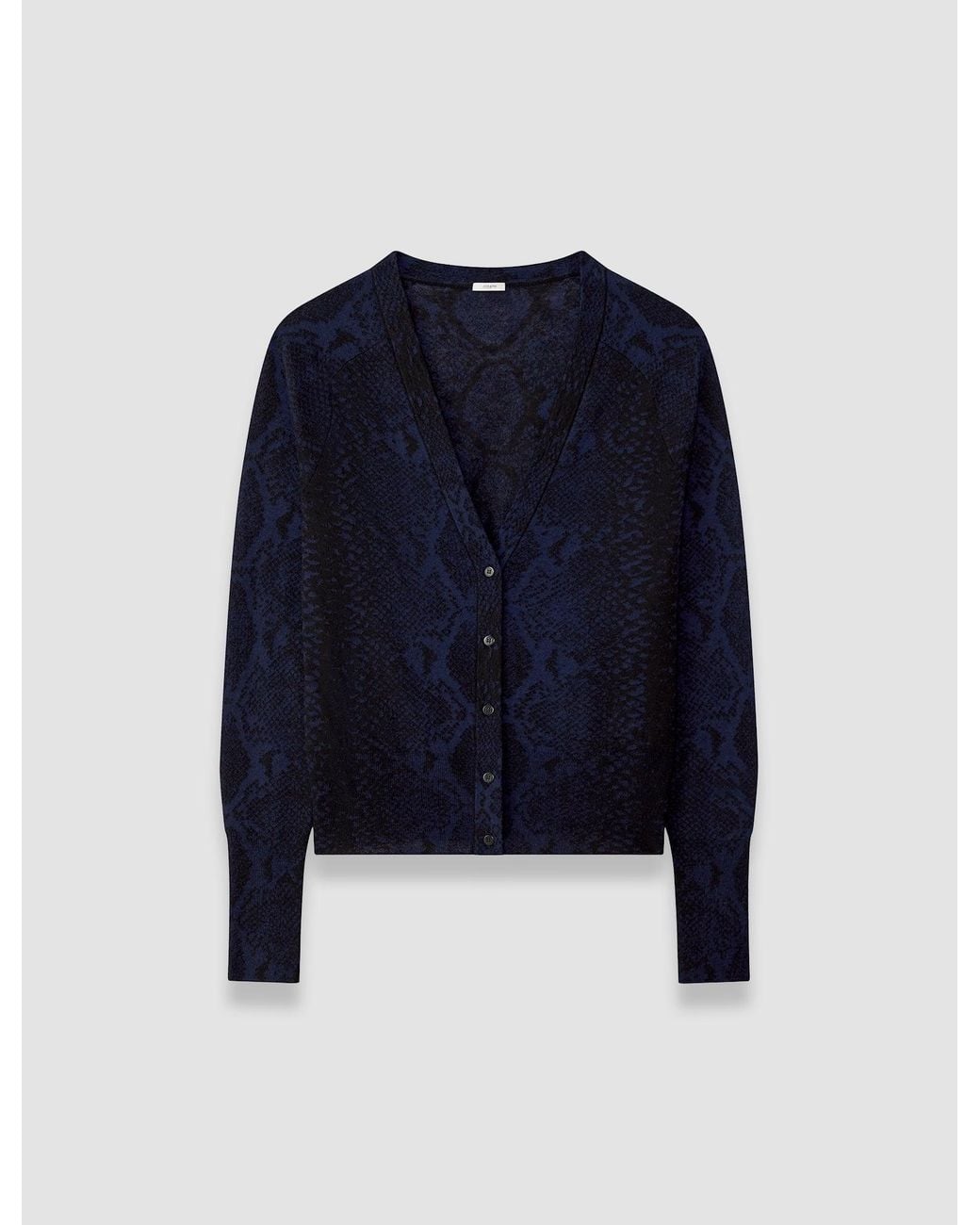 Joseph Blue Aisha Cashair Snake Cardigan