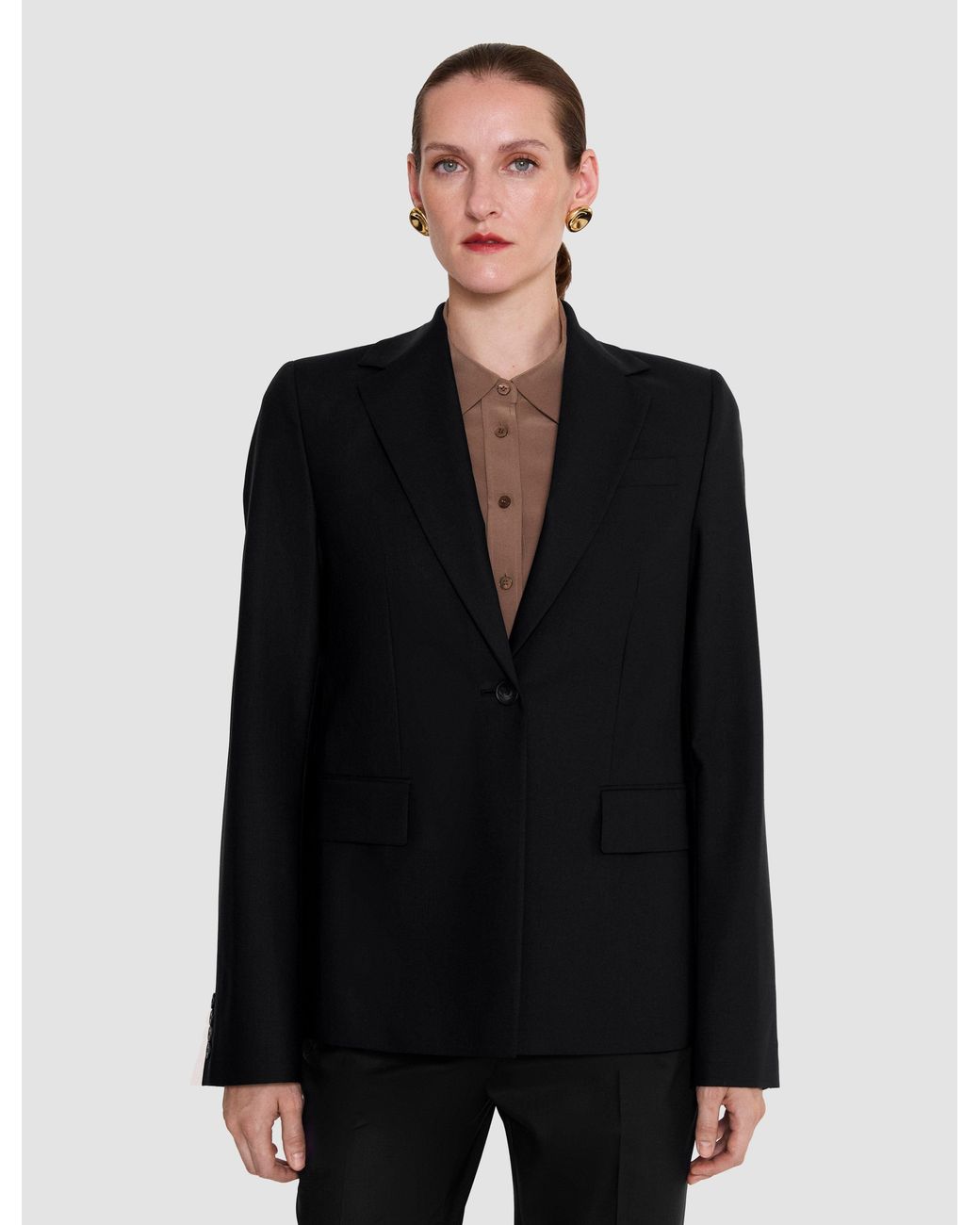 Joseph Black Jackie Wool Tailoring Stretch Jacket