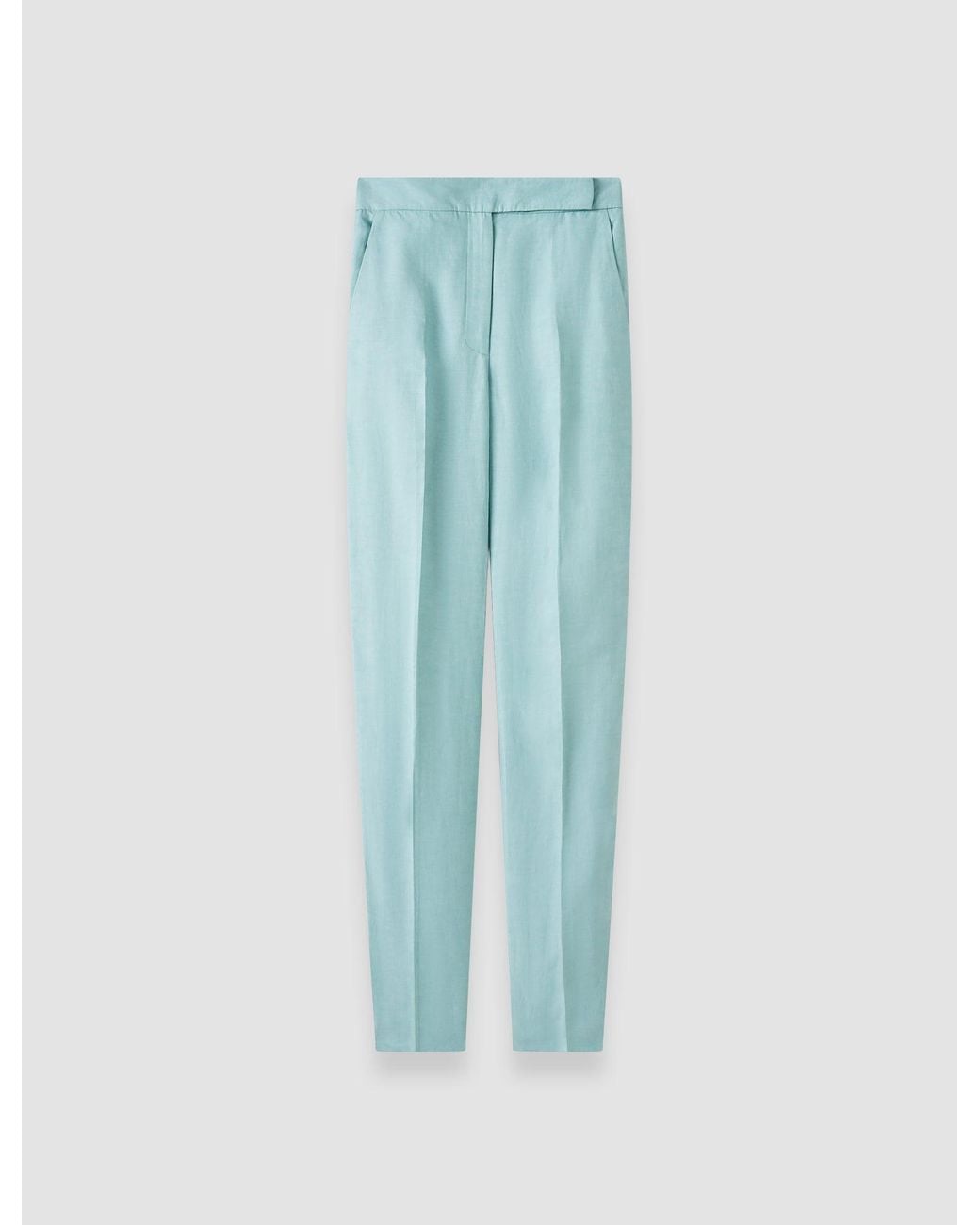 Joseph Blue Aix Light Linen Blend Trousers