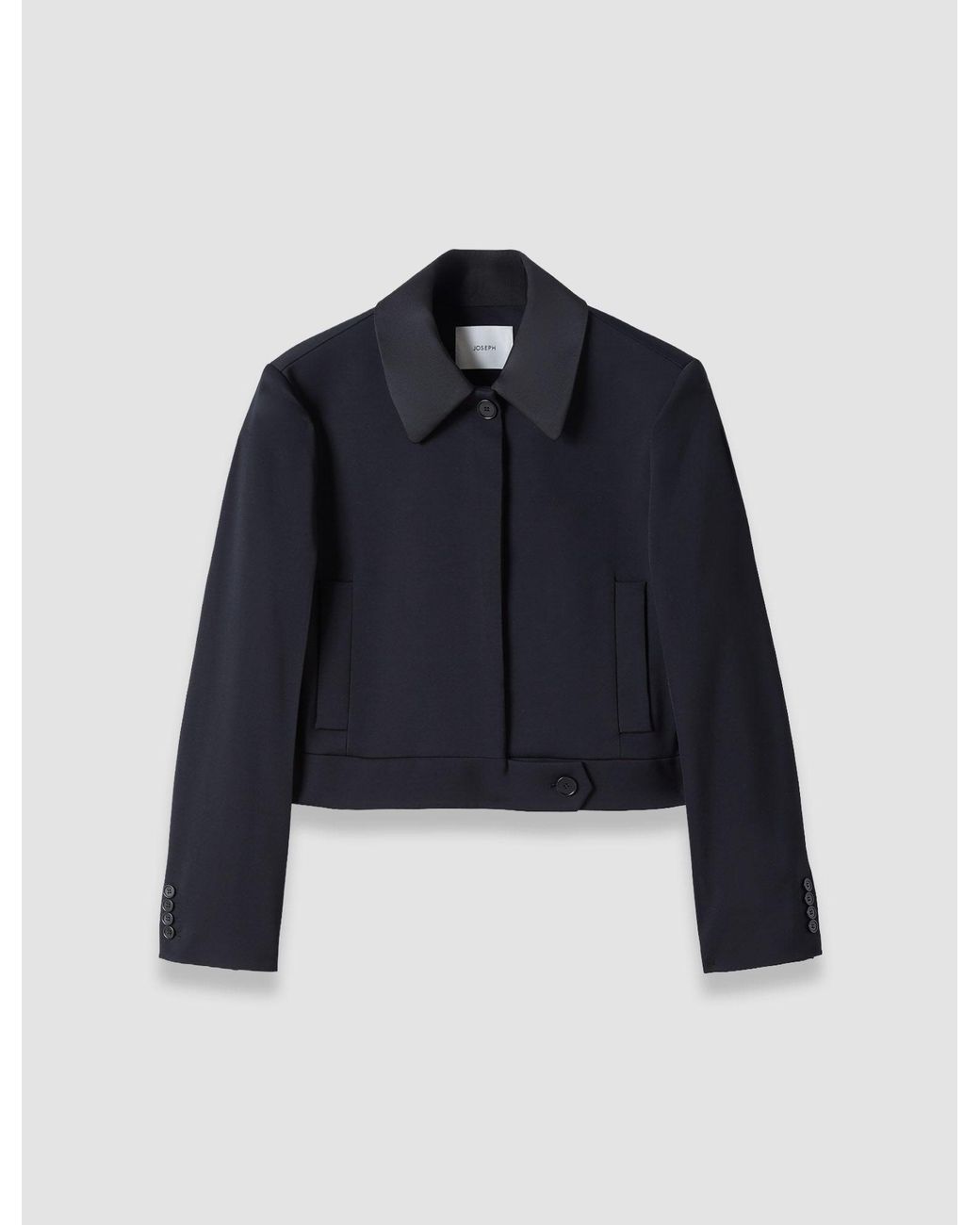 Joseph Blue Abbe Tailored Crepe Jacket