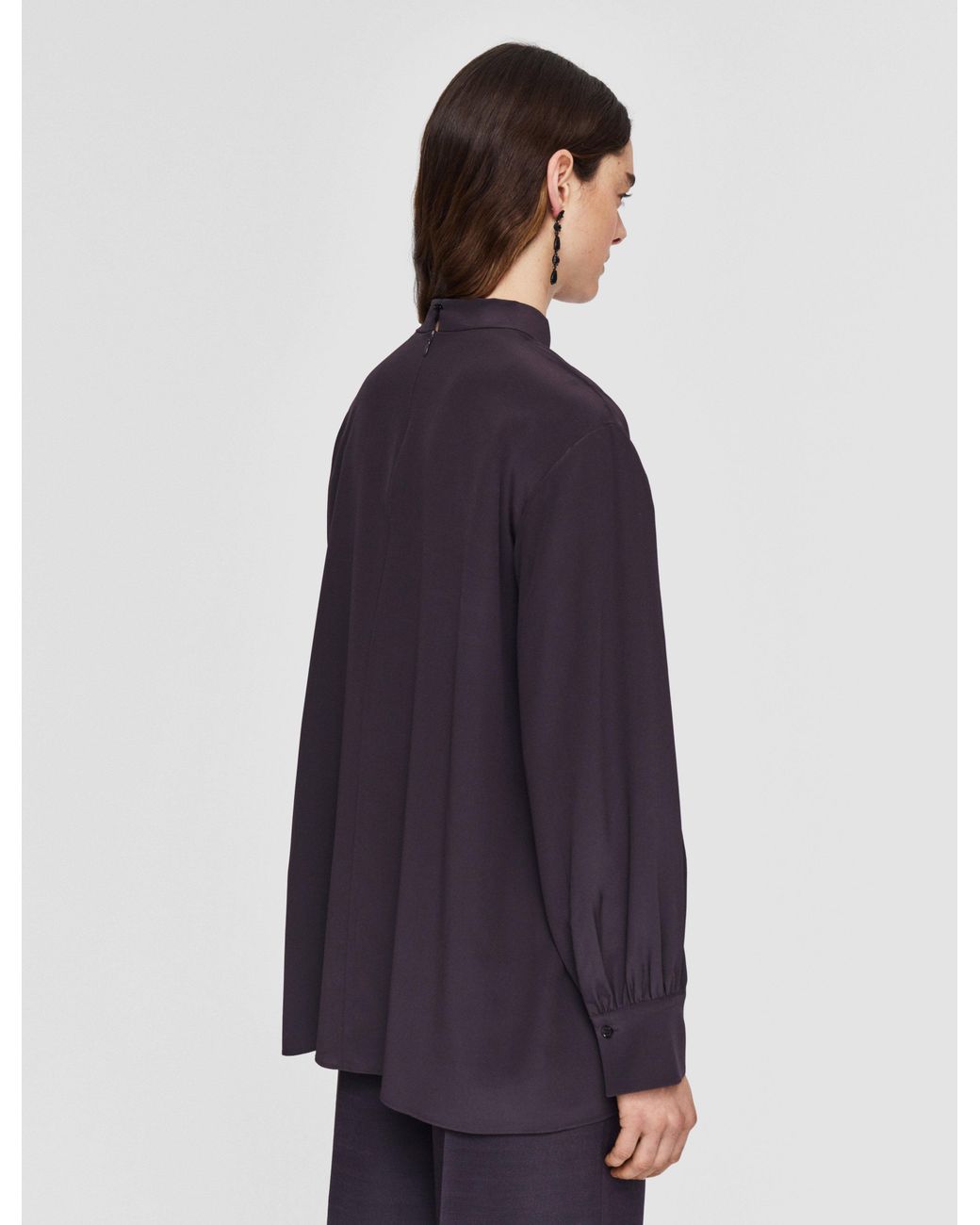 Joseph Blue Rivoli Silk Crepe De Chine Blouse
