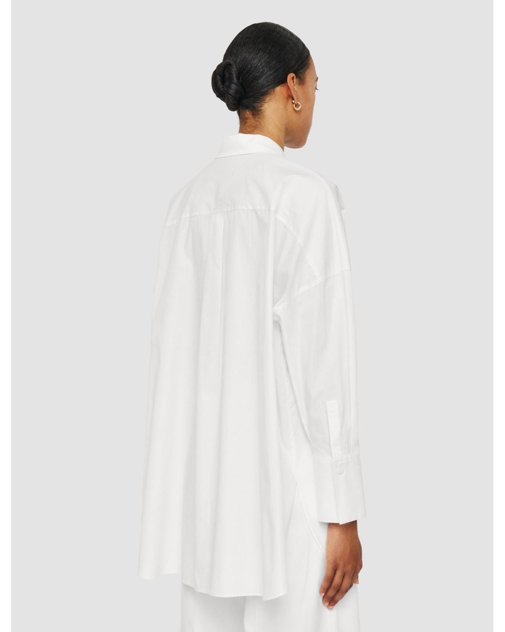 Joseph White Comete Poplin Cotton Shirt