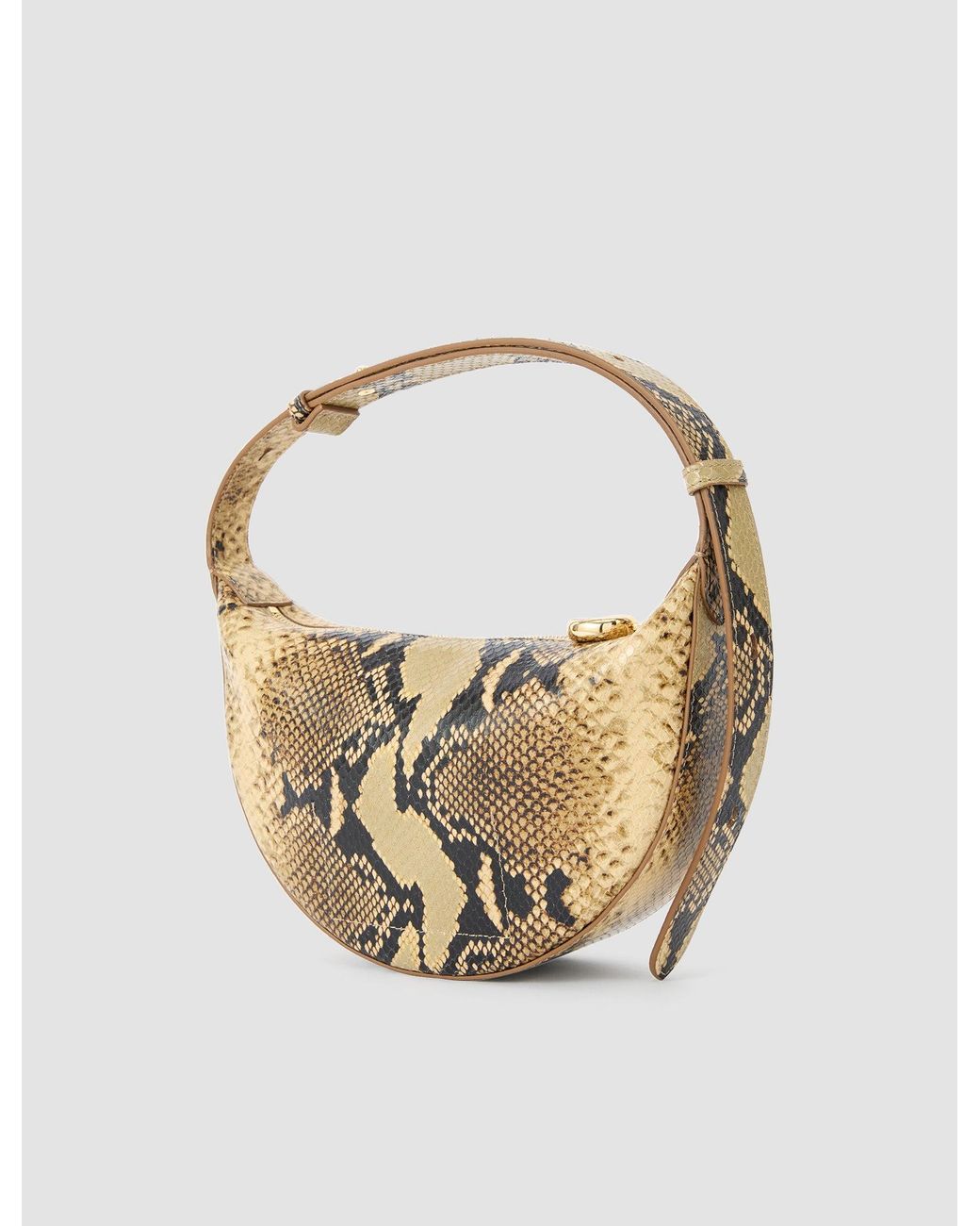 Joseph Natural Bean Snake Leather Bag