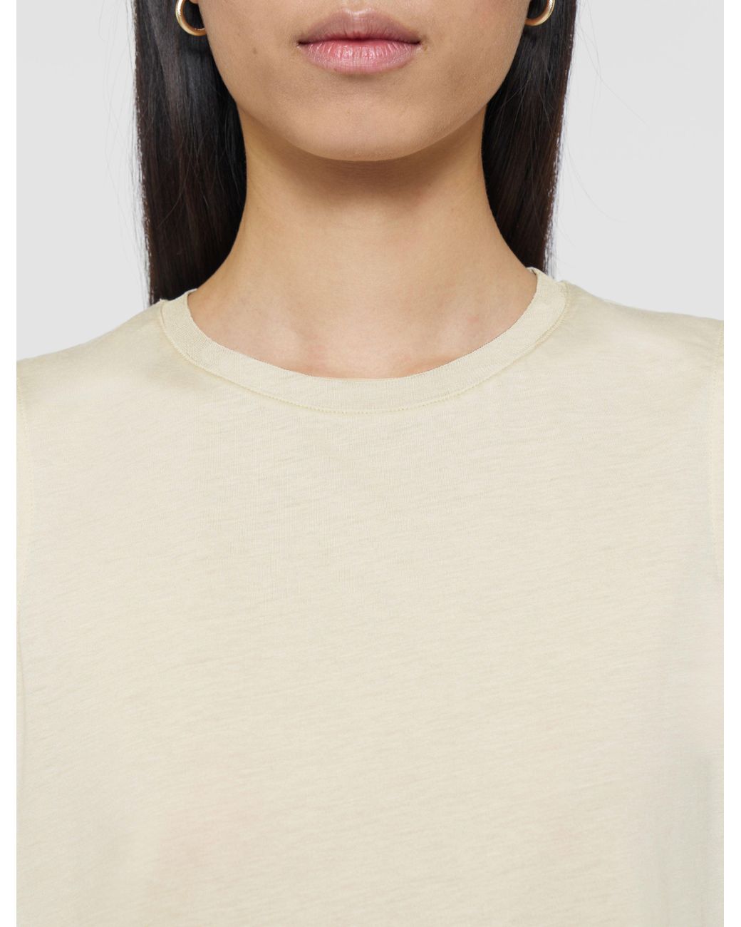 Joseph Natural Cotton Silk Jersey Tank Top