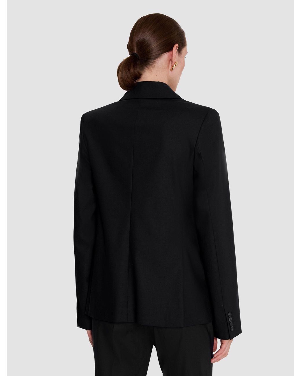 Joseph Black Jaden Wool Tailoring Stretch Jacket