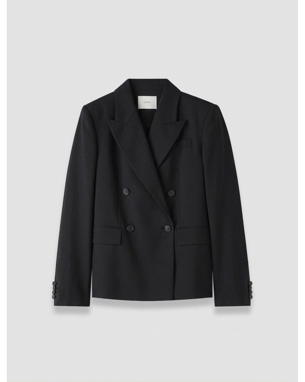 Joseph Black Jaden Wool Tailoring Stretch Jacket