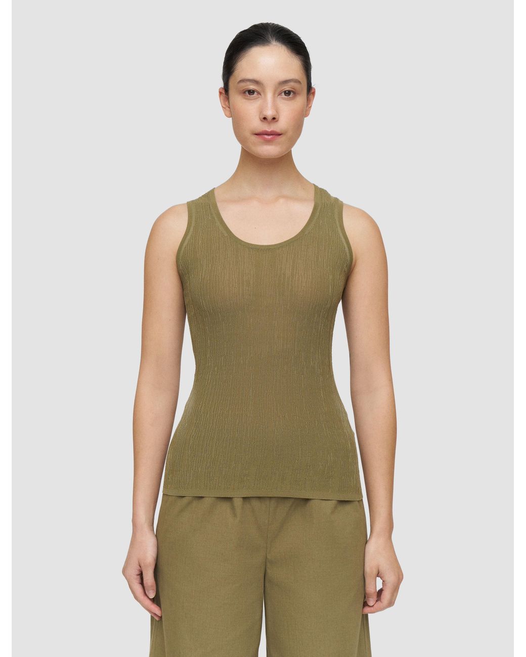 Joseph Green Bayt Crinkle Viscose Vest Top