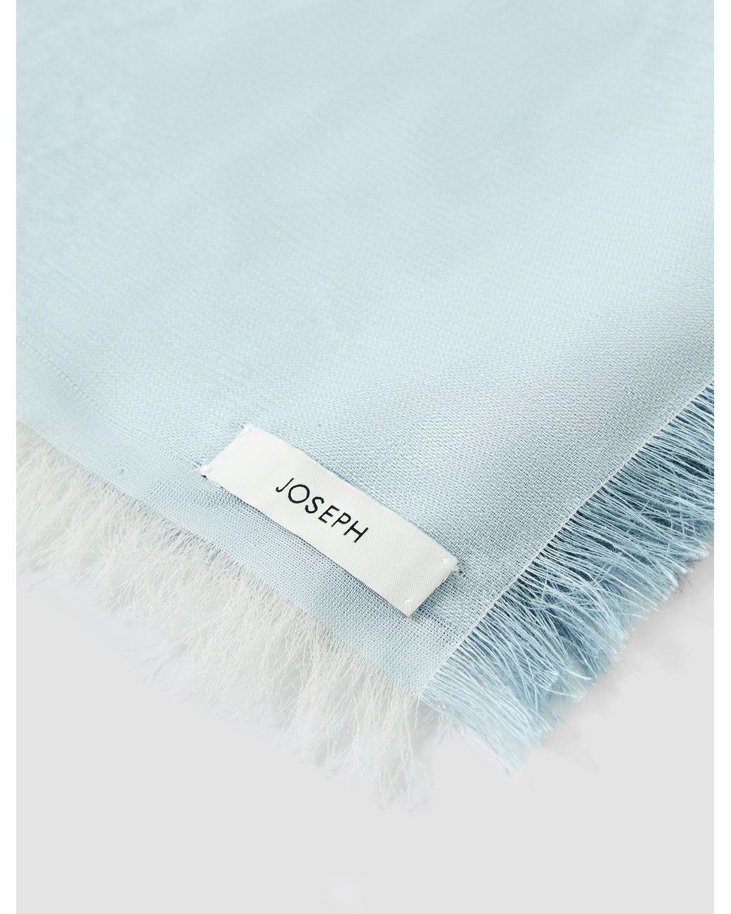 Joseph Gray Fern Linen Blend Scarf