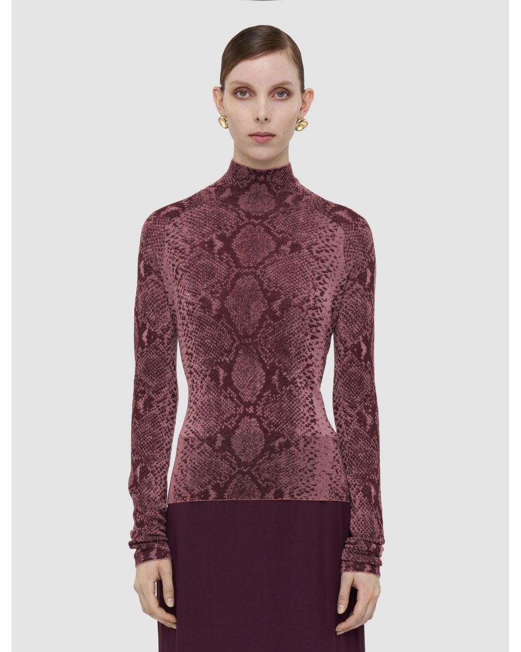 Joseph Red Yasmin Cashair Snake Jumper
