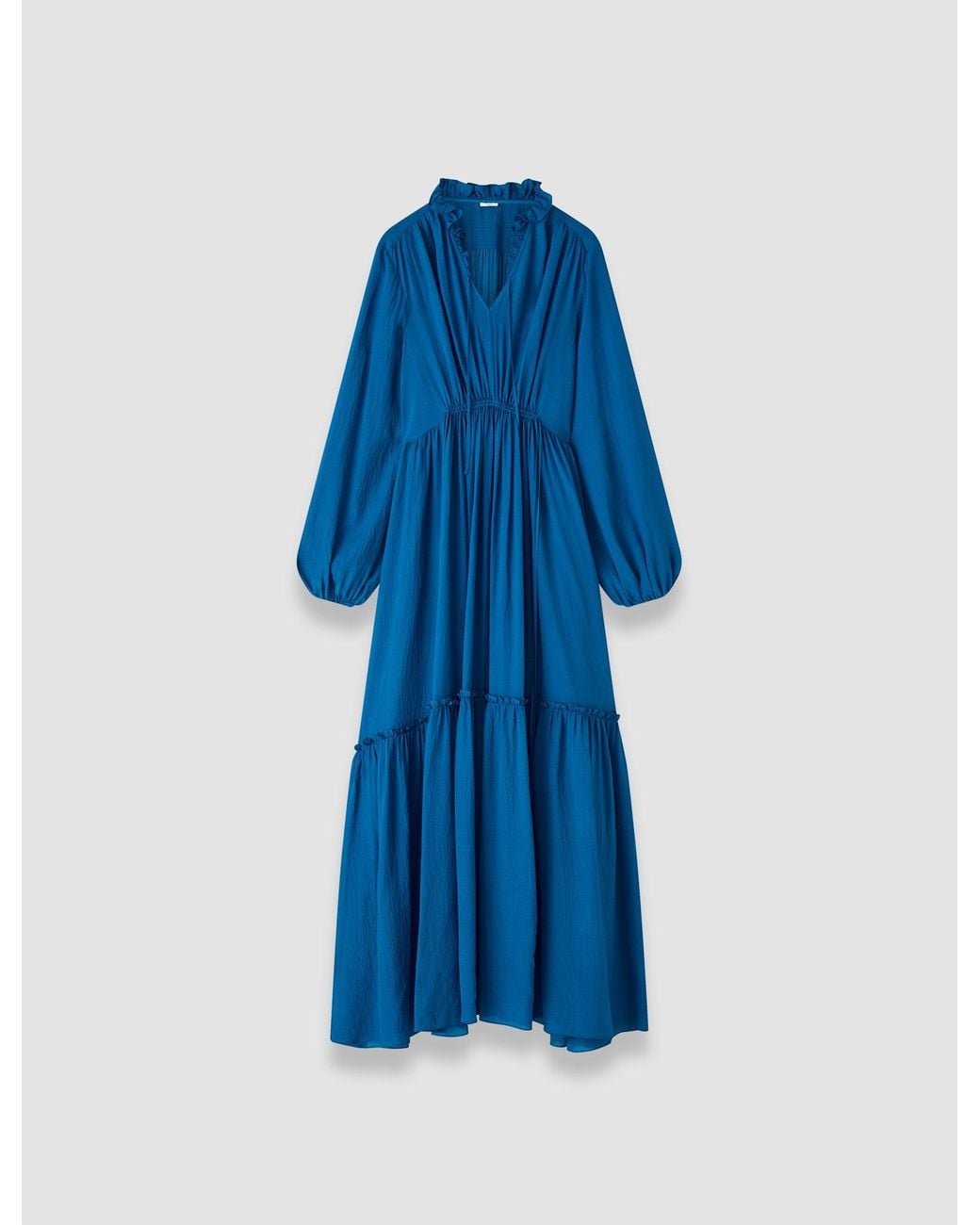 Joseph Blue Lotus Textured Silk Dress