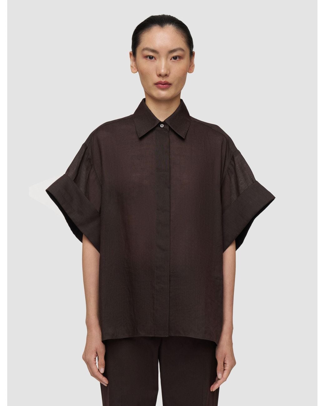Joseph Brown Justi Ramie Voile Shirt