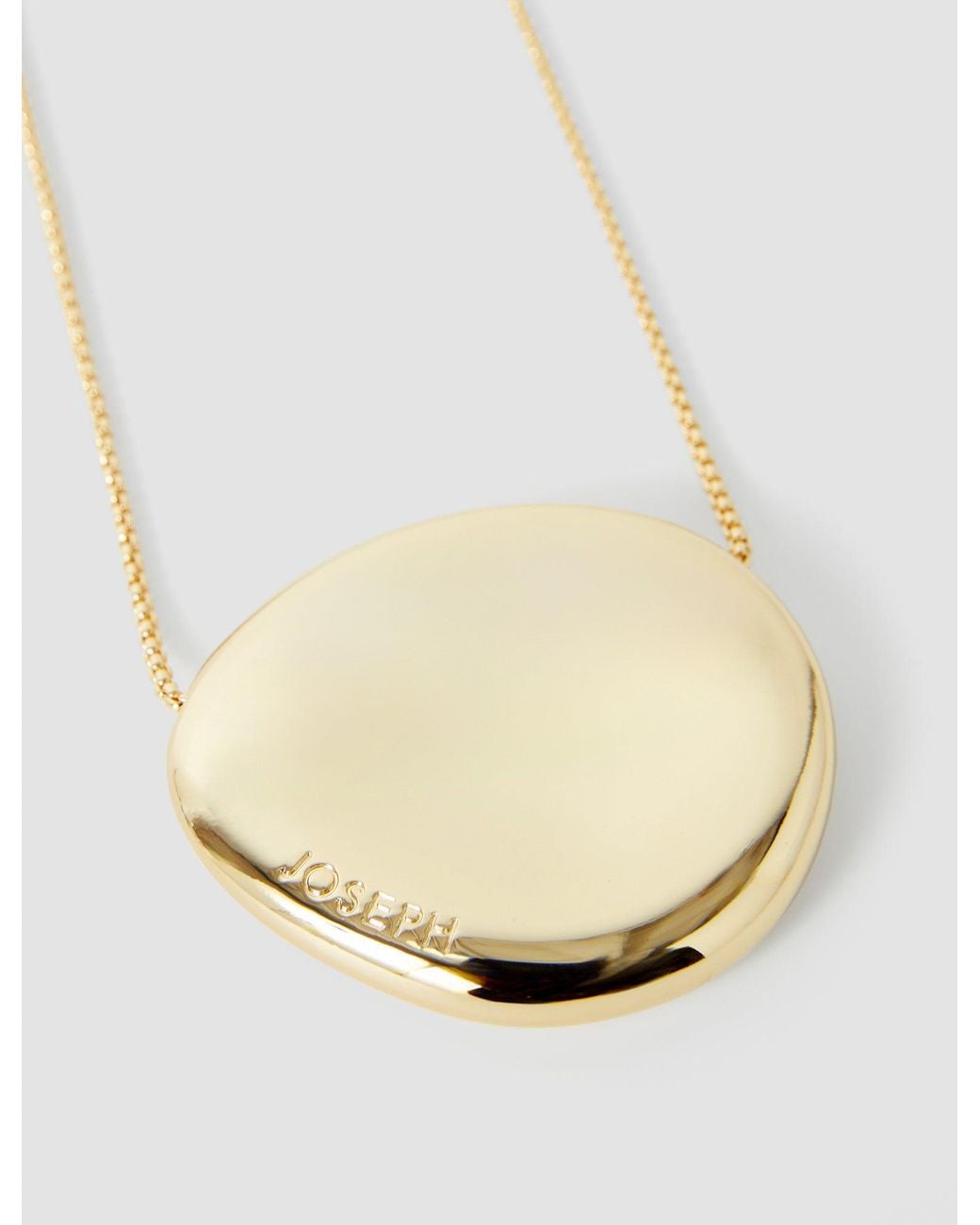Joseph White Bean Pendant Necklace