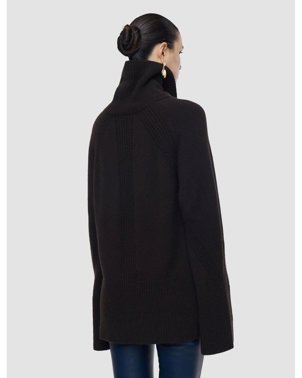 Joseph Brown Loftus Pure Cashmere High Neck Jumper
