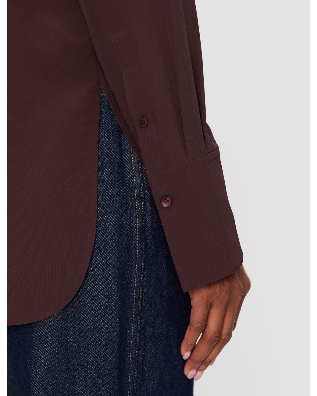 Joseph Brown Joe Crepe De Chine Silk Blouse