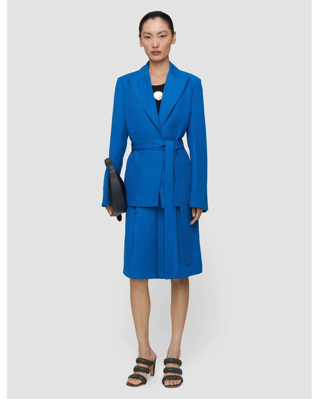 Joseph Blue Vinca Linen Blend Jacket