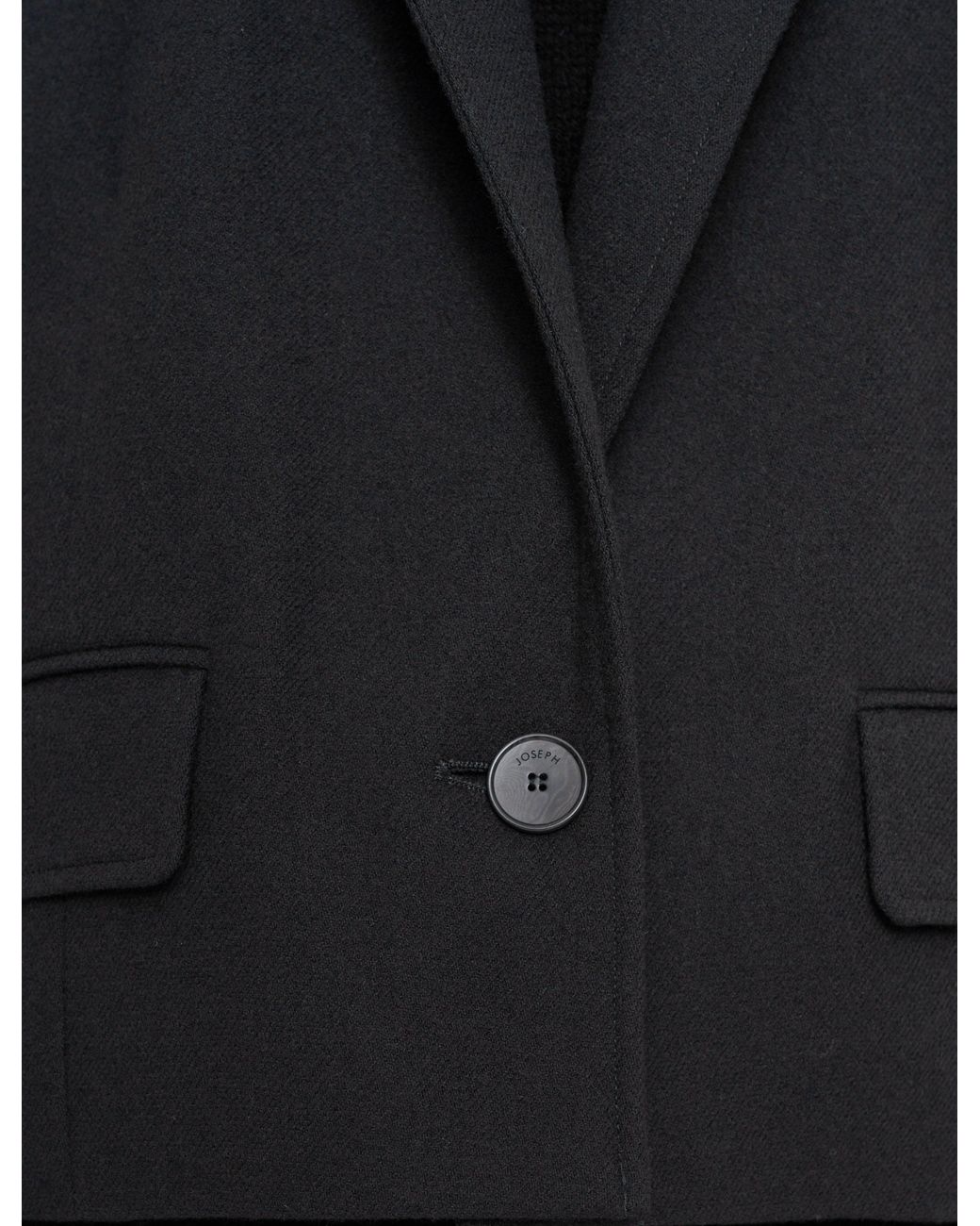 Joseph Black Elia Flannel Wool Jacket