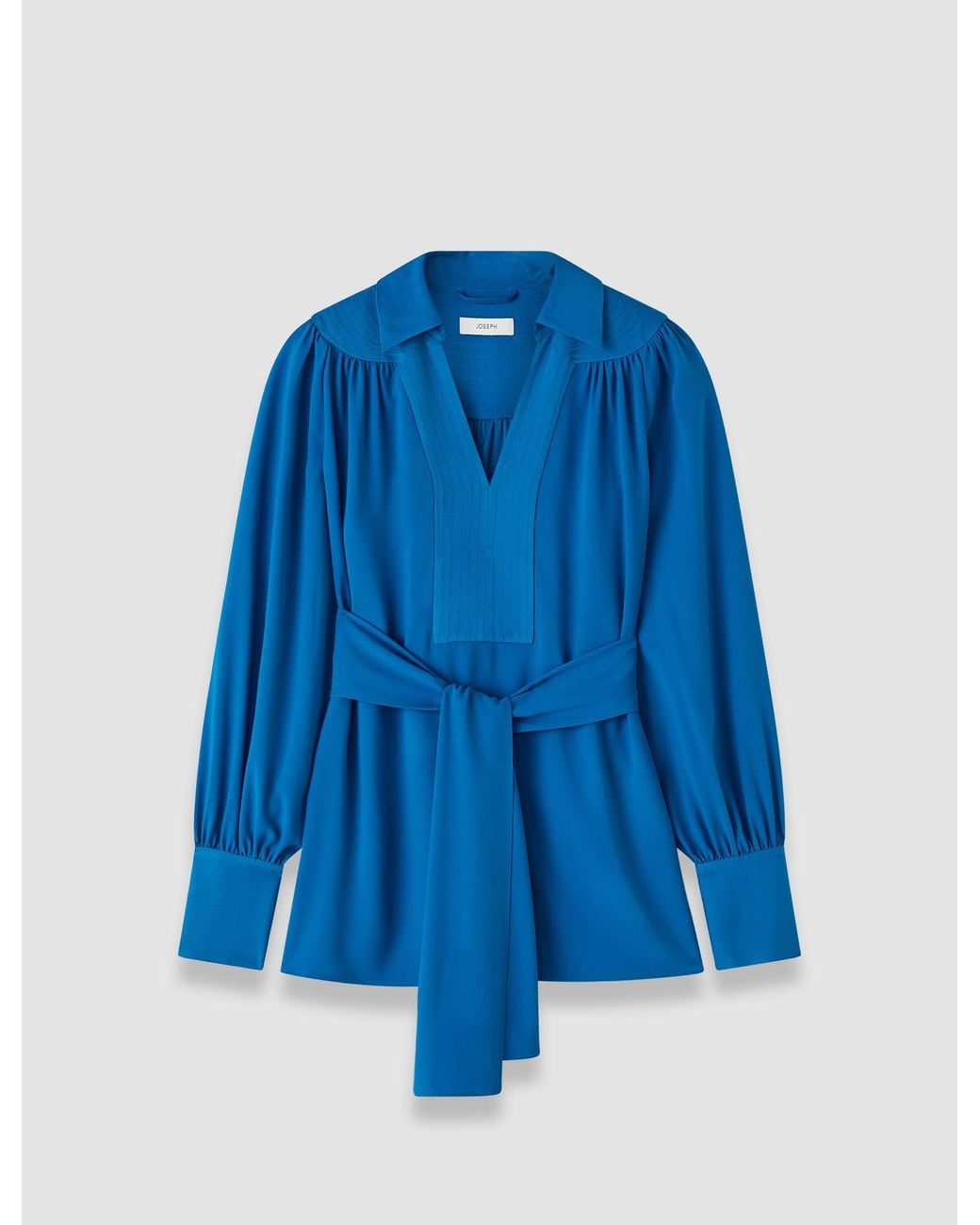 Joseph Blue Bou Crepe Blouse