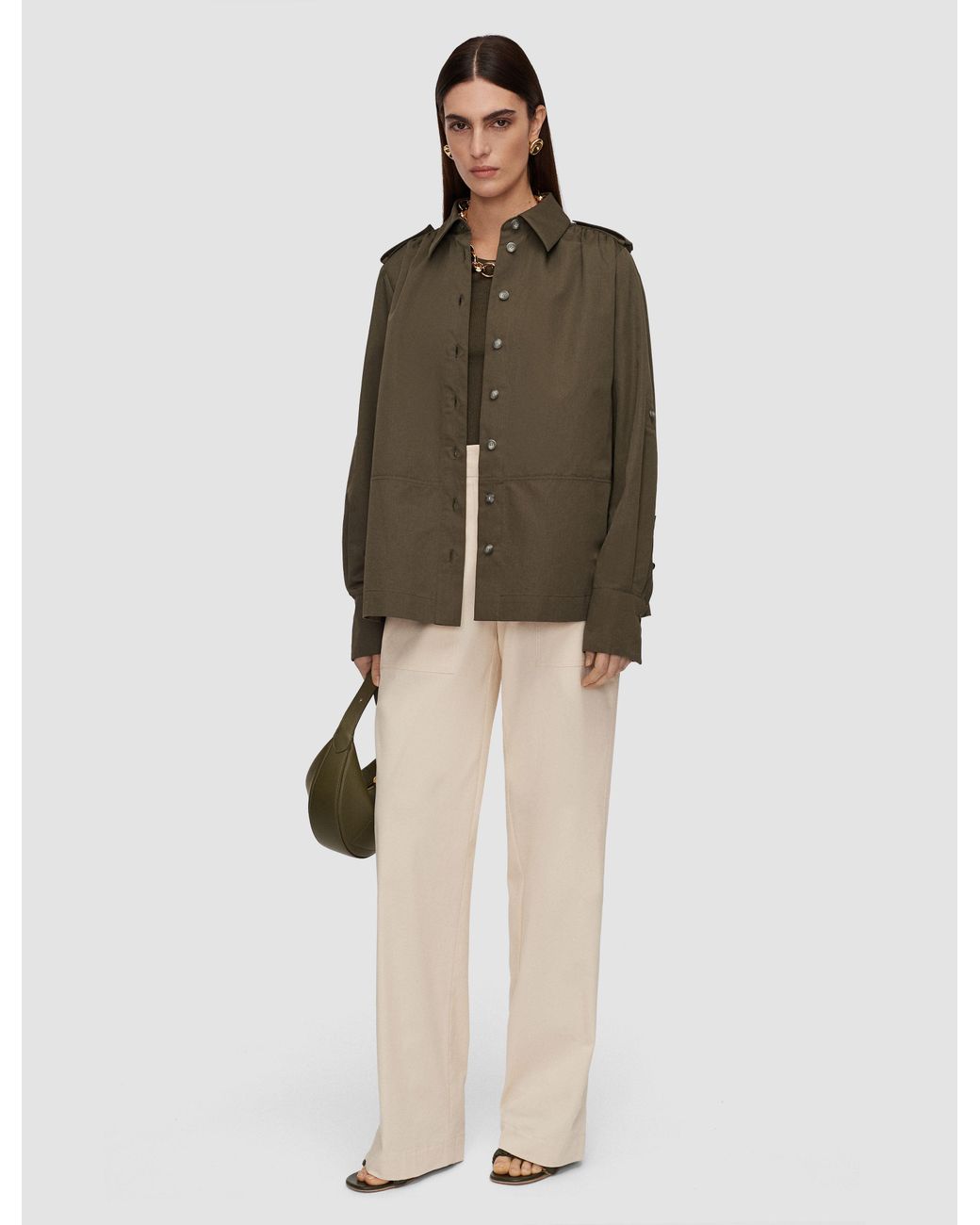 Joseph Natural Mars Cotton Linen Shirt