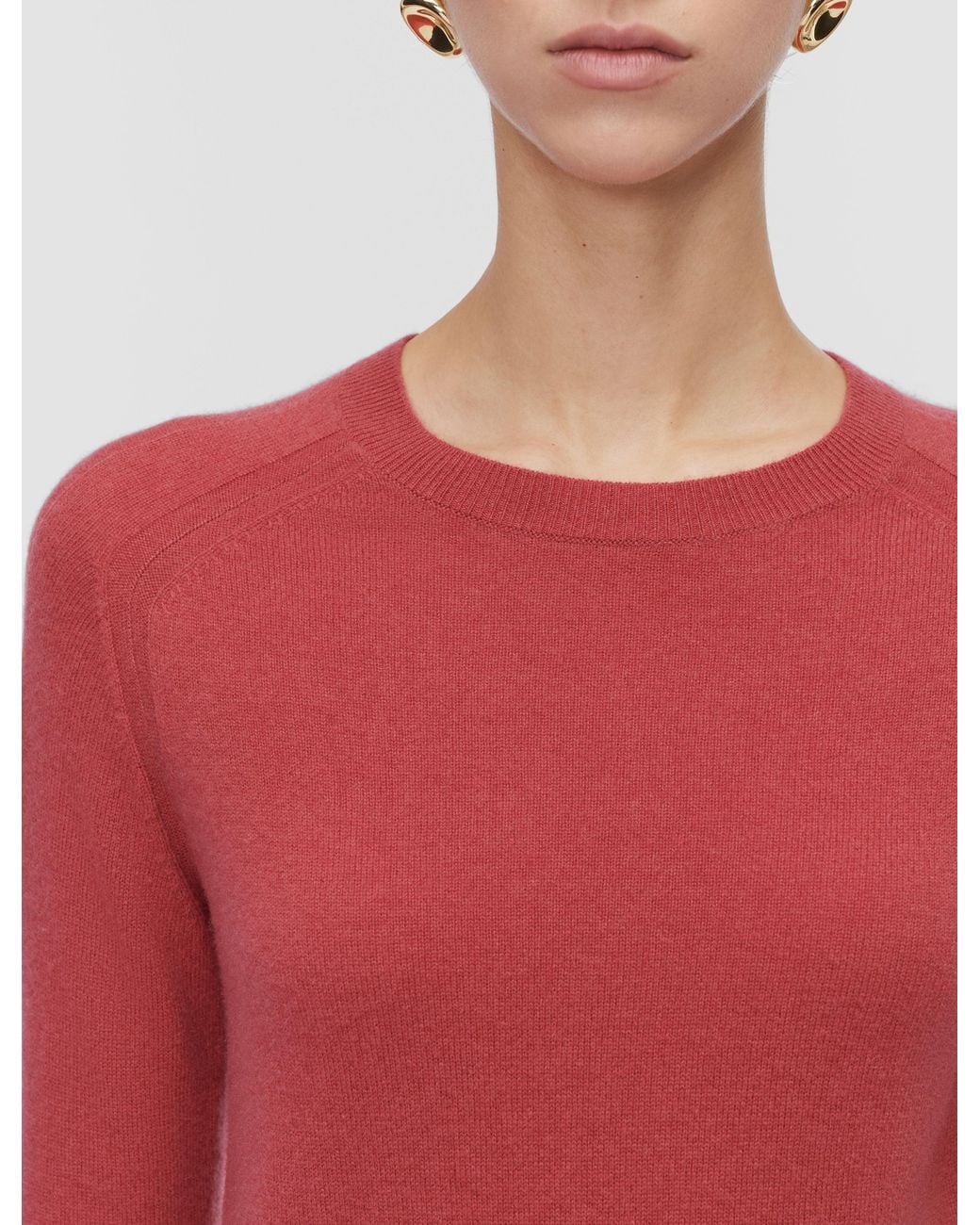 Joseph Red Melby Light Pure Cashmere Jumper