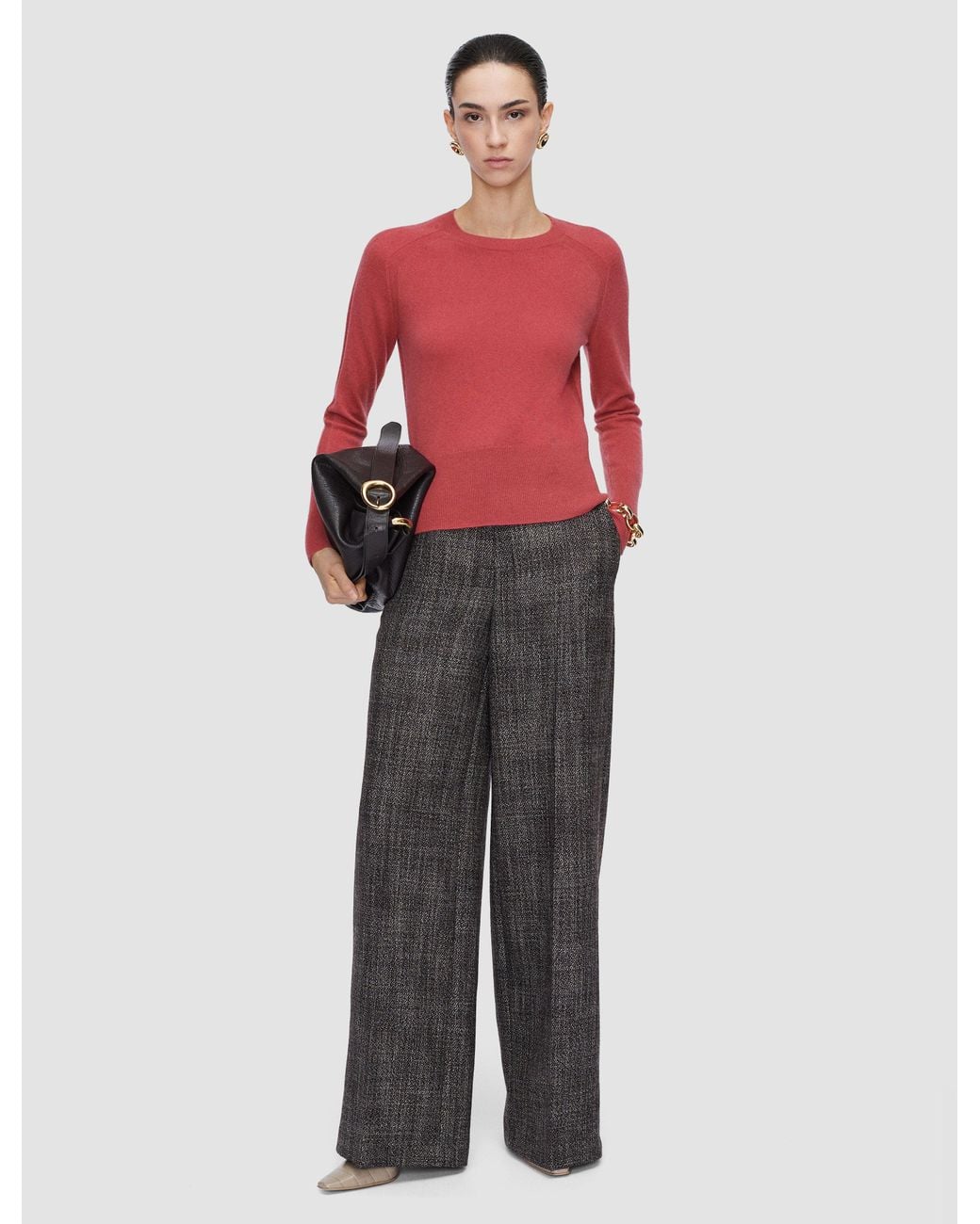 Joseph Red Melby Light Pure Cashmere Jumper