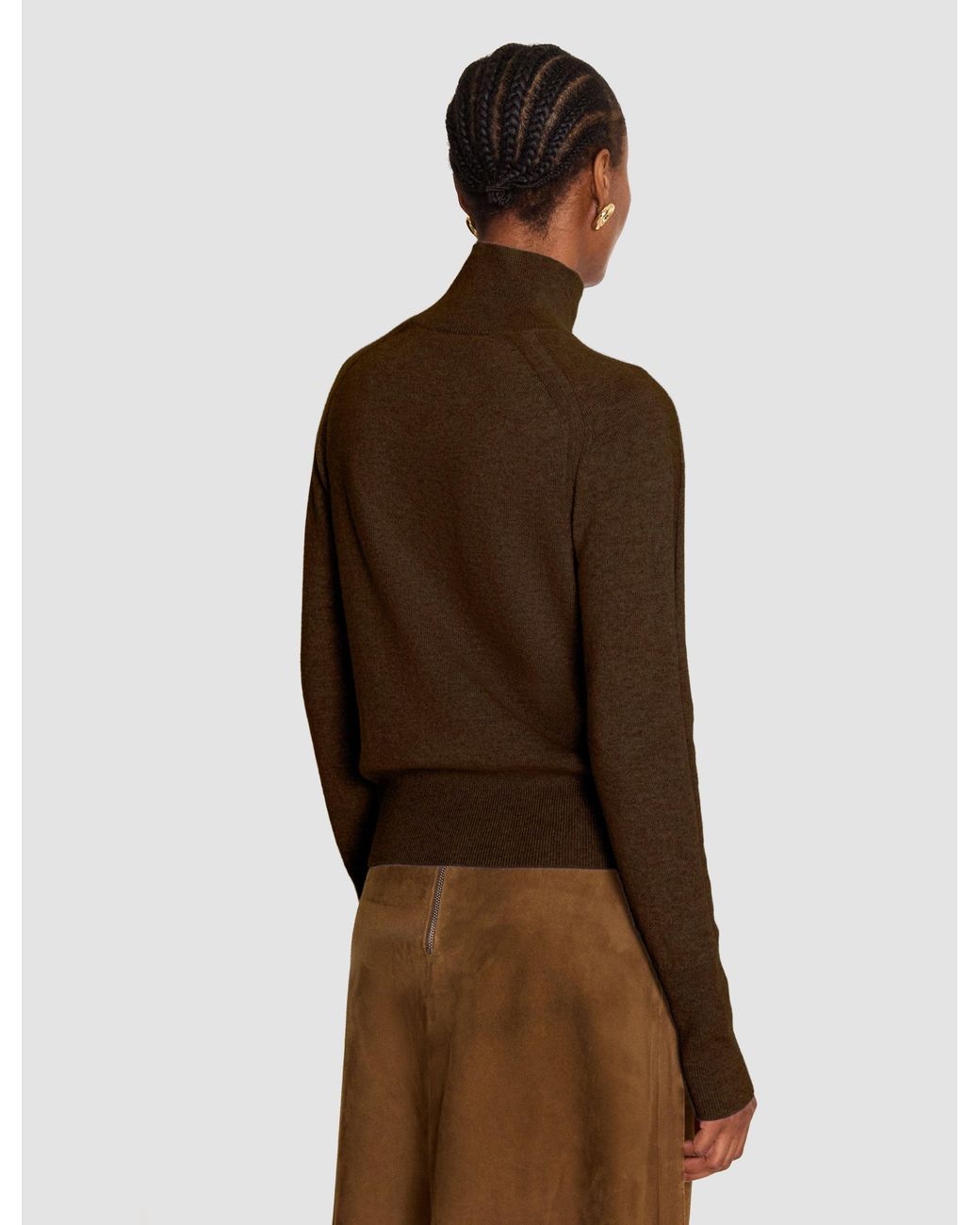 Joseph Brown Oxna Light Pure Cashmere High Neck Jumper