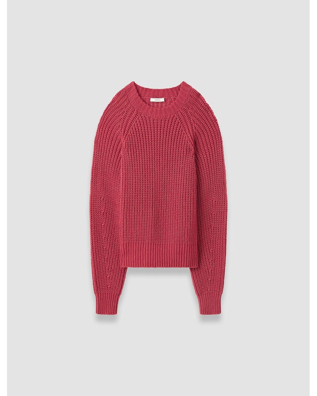 Joseph Red Plamer Wool Cashmere Jumper