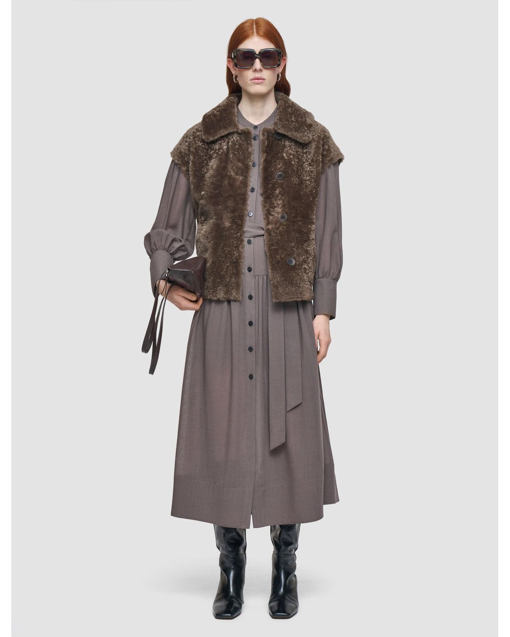 Joseph Brown Molin Reversible Shearling Gilet