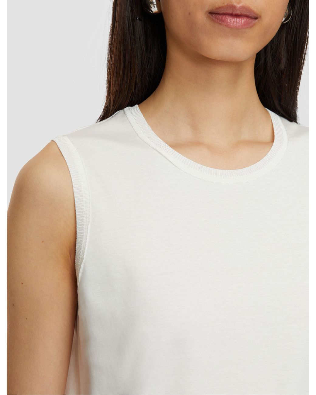 Joseph Natural Comfort Cotton Tank Top