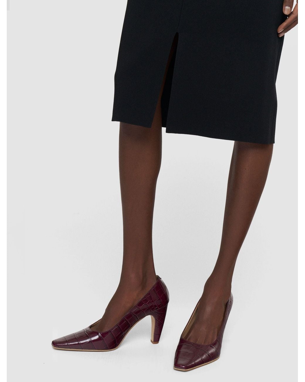 Joseph Black Safir Compact Milano Knit Skirt