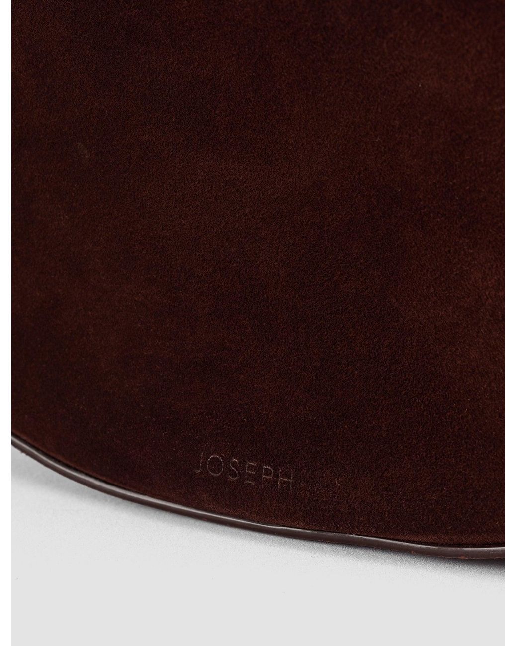Joseph Blue Large Bean Suede Bag