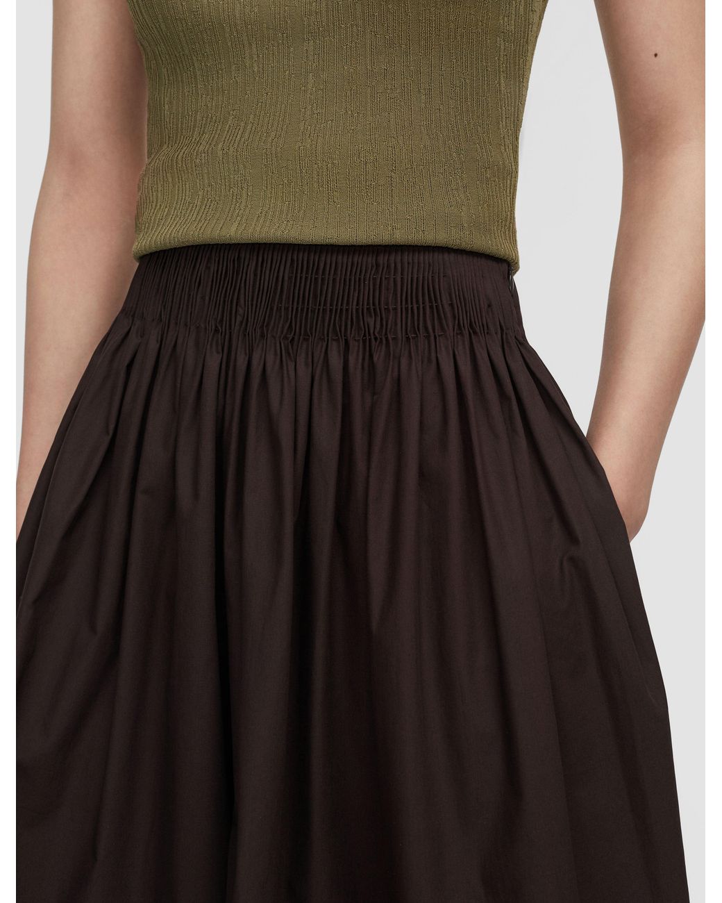 Joseph Natural Aissa Cotton Poplin Shorts