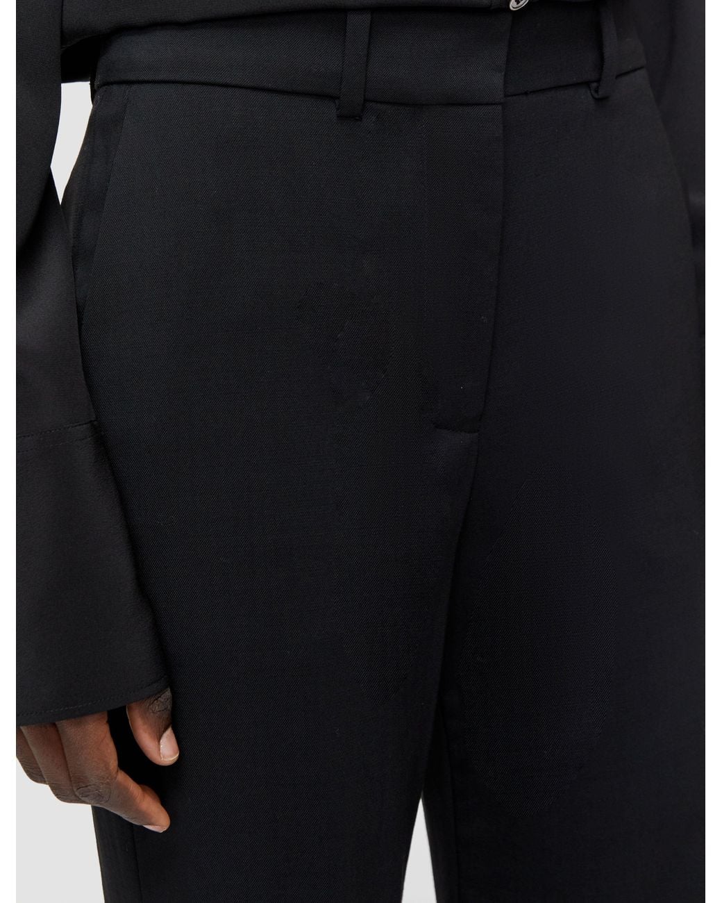 Joseph Black Tailoring Wool Stretch Morissey Trousers