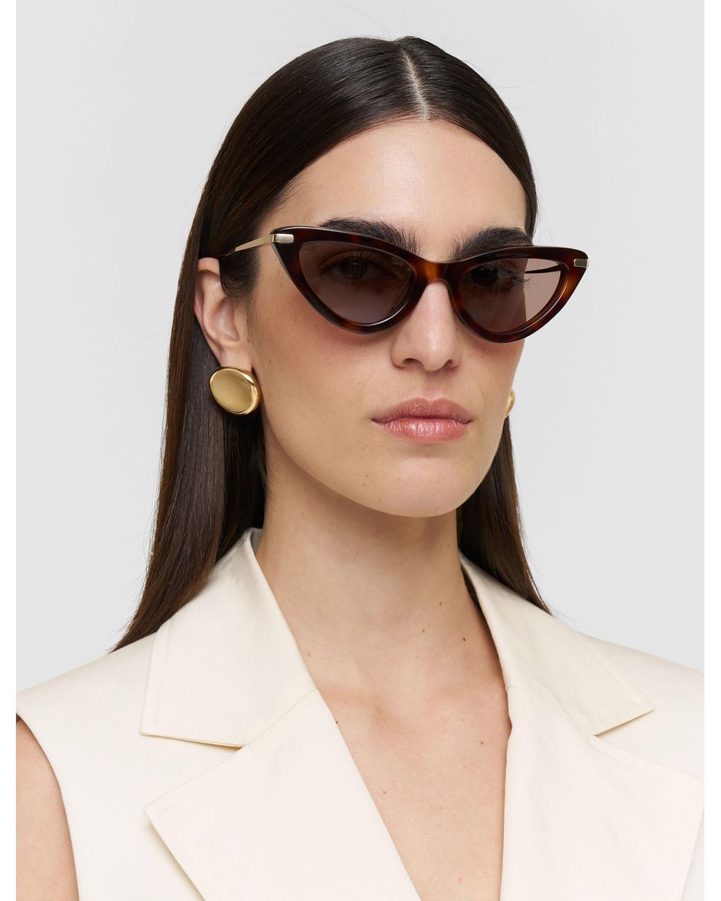 Joseph White Laarous Cat Eye Sunglasses