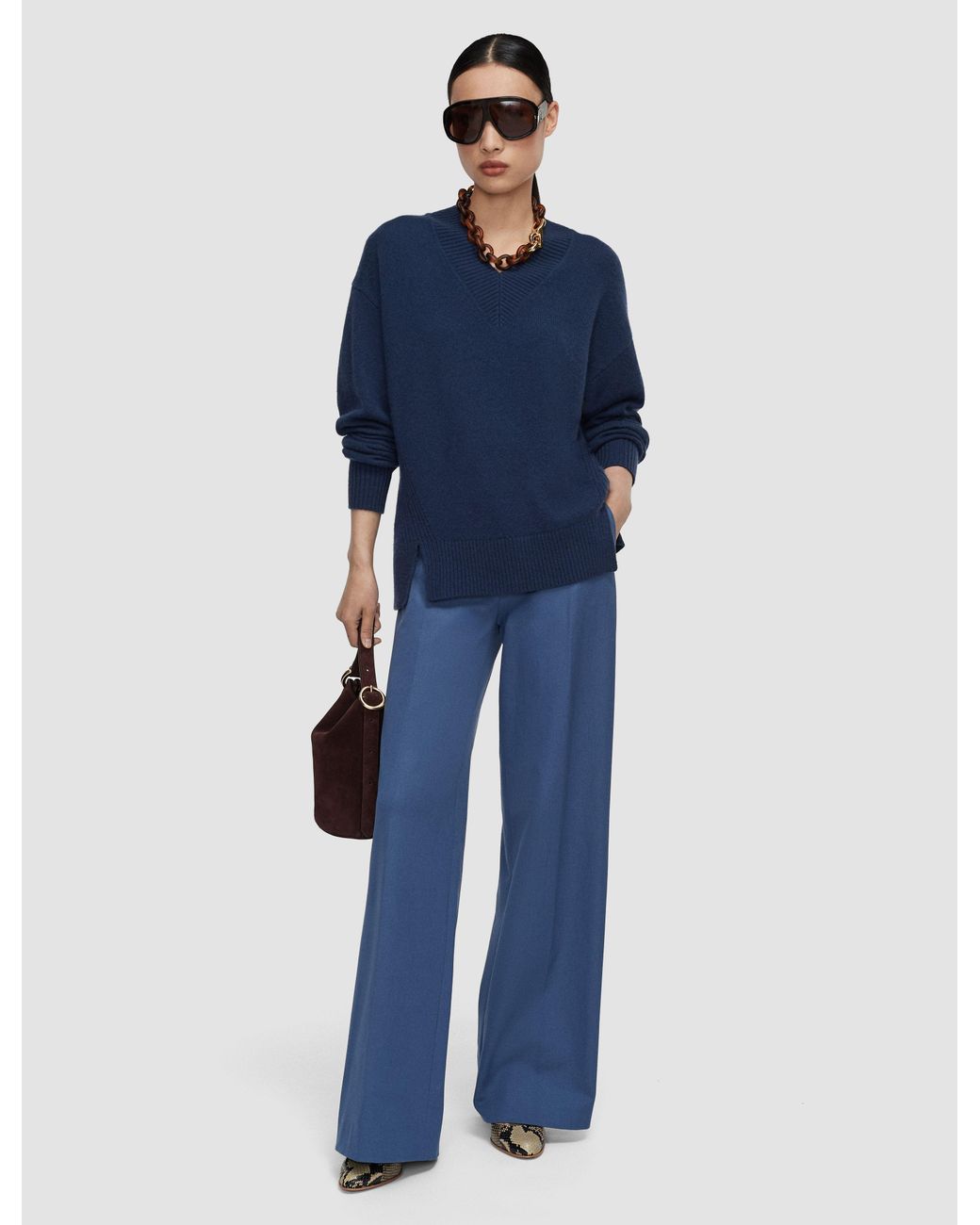 Joseph Blue Zinnia Cloud Cashmere Jumper