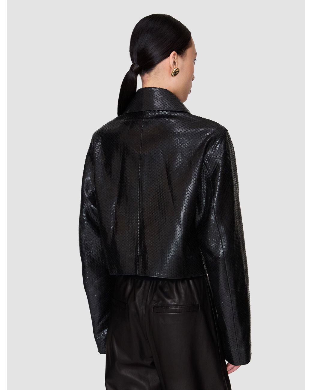 Joseph Black Edale Scaled Leather Jacket