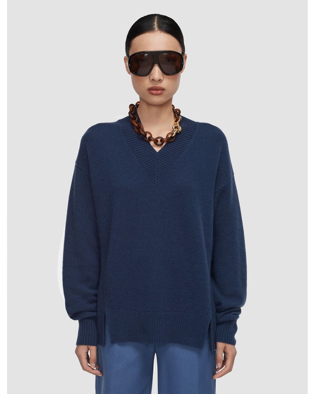 Joseph Blue Zinnia Cloud Cashmere Jumper