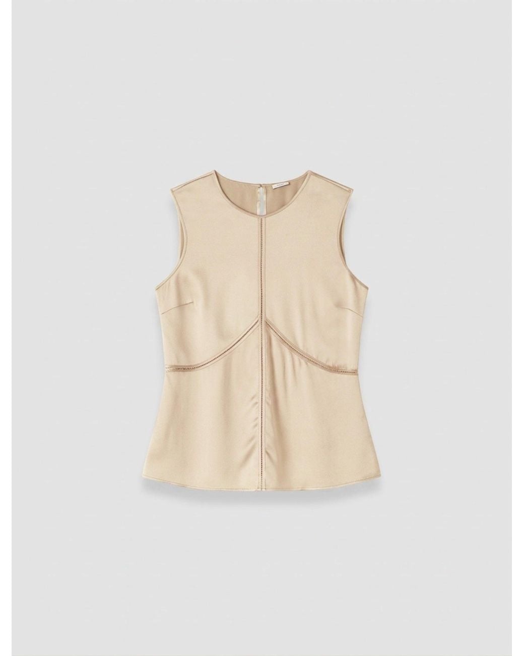 Joseph Natural Hebe Silk Satin Top