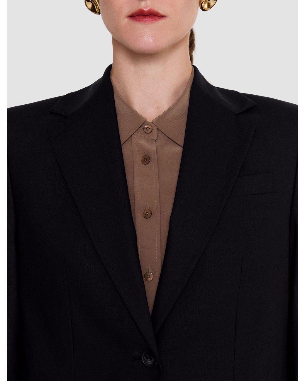 Joseph Black Jackie Wool Tailoring Stretch Jacket