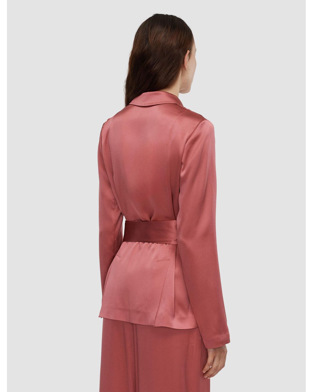 Joseph Red Archer Silk Satin Jacket
