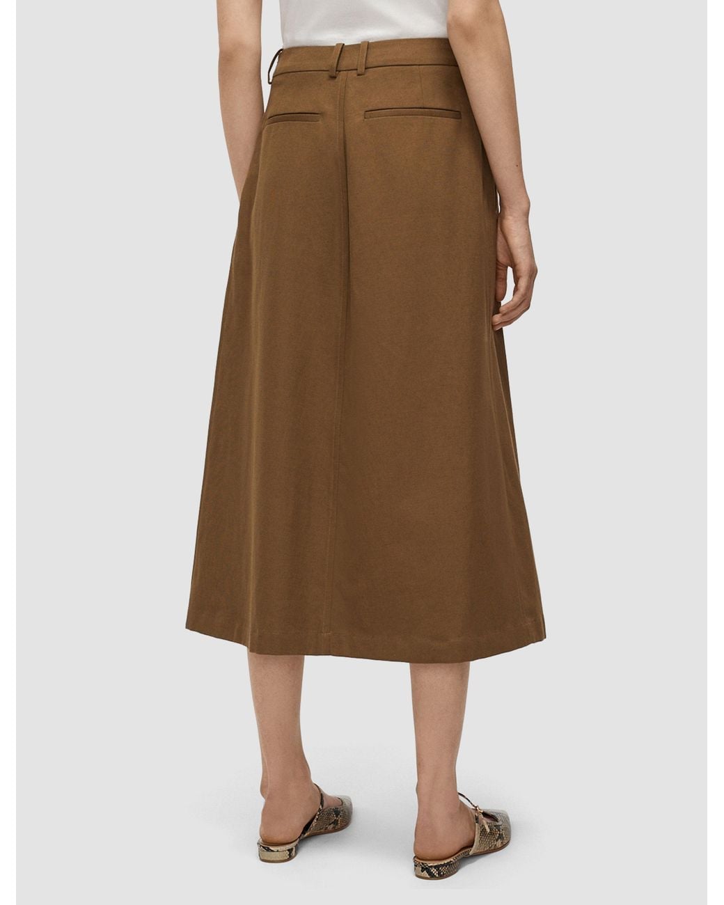 Joseph Brown Kharis Cotton Twill Skirt