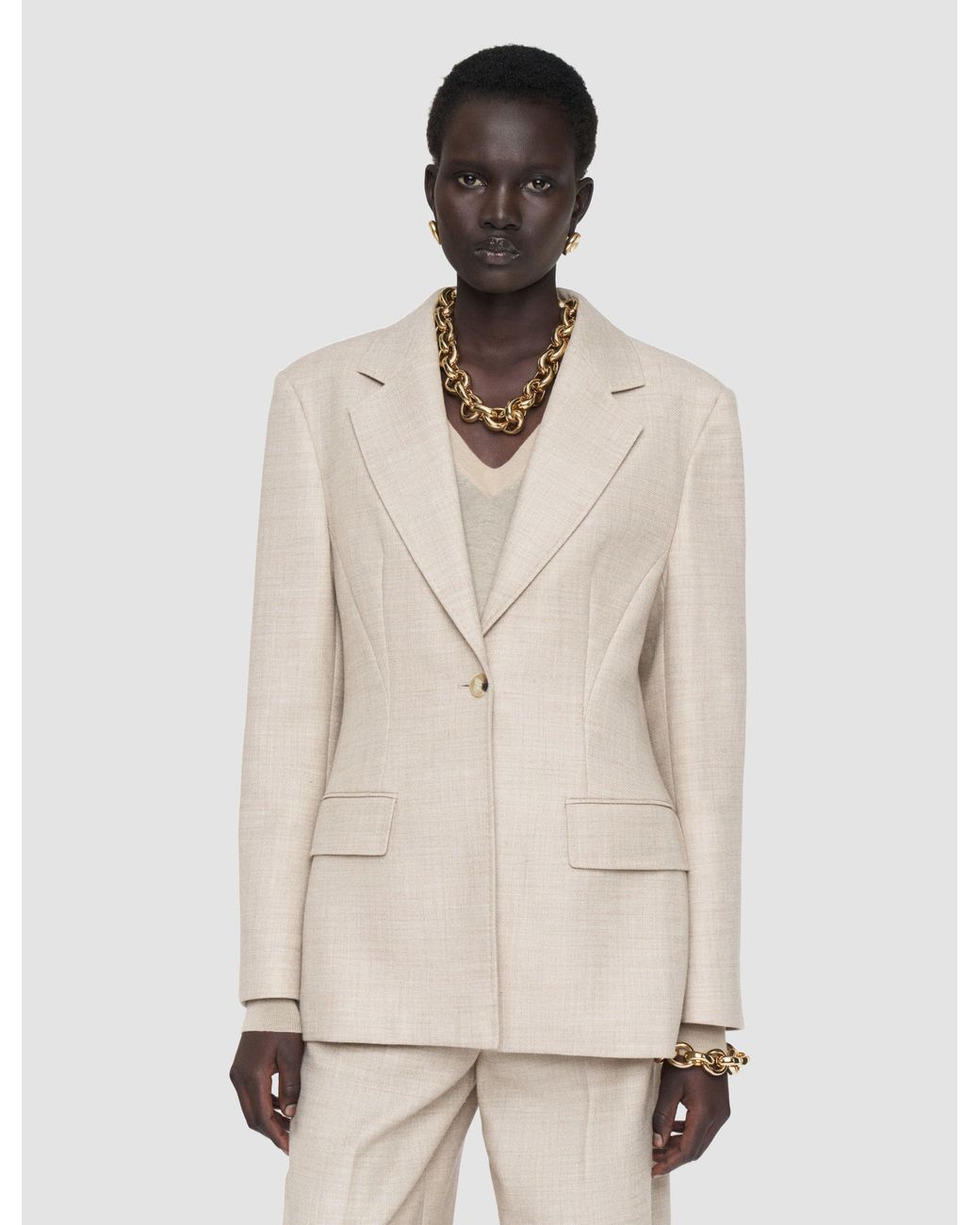 Joseph Natural Fallon Virgin Wool Jacket