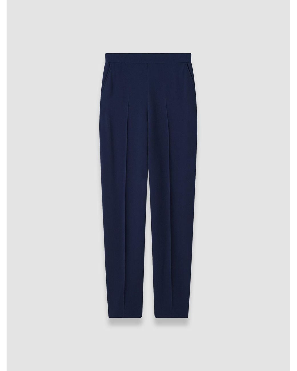 Joseph Blue Pat Comfort Cady Trousers