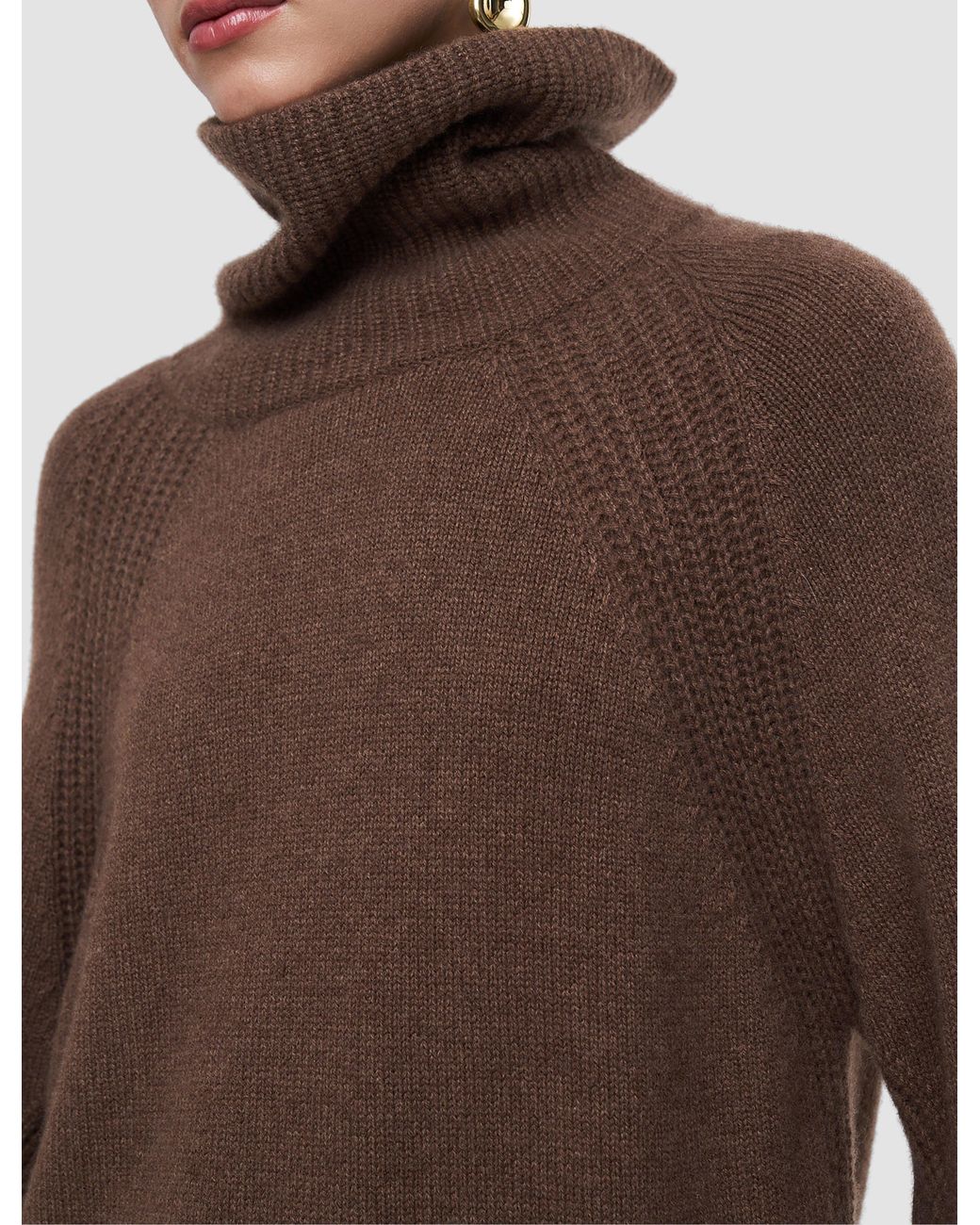 Joseph Brown Loftus Pure Cashmere High Neck Jumper