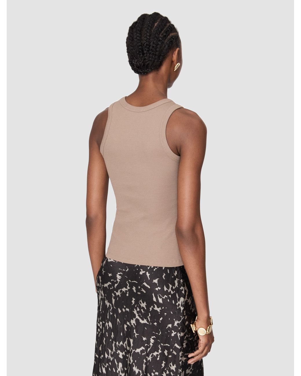 Joseph White Yeux Cotton Rib Vest