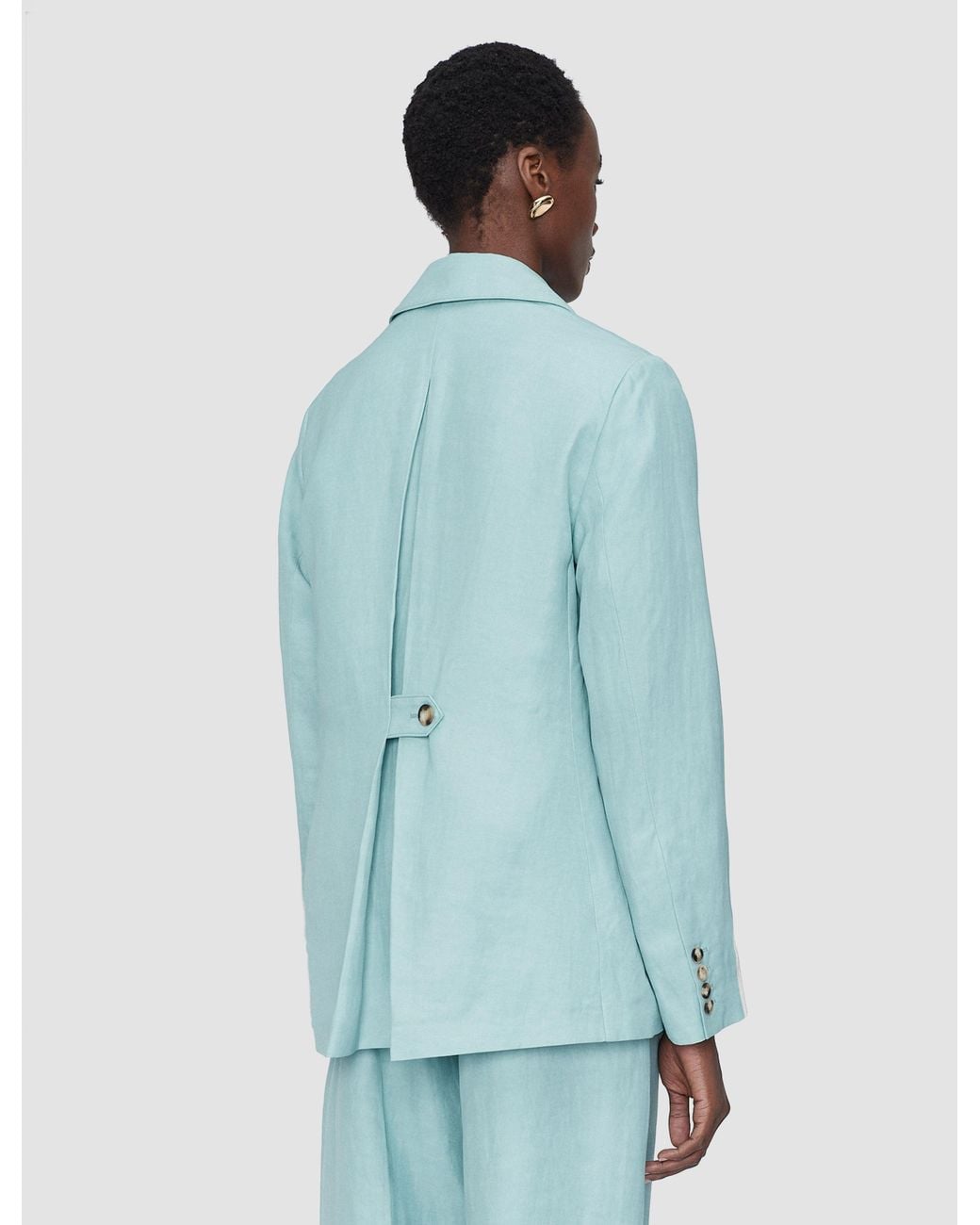Joseph Blue Rochd Light Linen Blend Jacket
