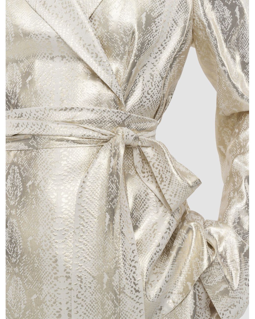 Joseph White Asher Silk Snake Lamé Jacket