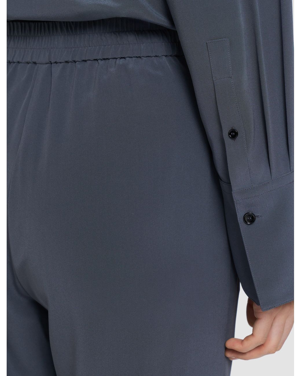Pantalon Sahel En Crêpe De Chine Joseph en coloris Blue