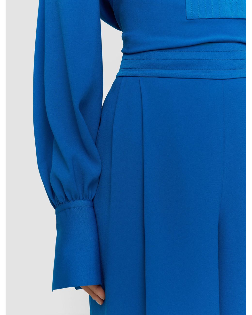 Joseph Blue Cara Crepe Trousers
