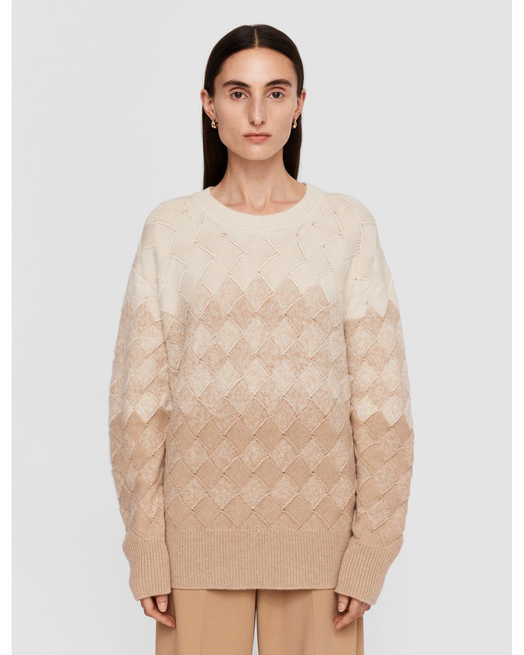 Joseph Natural Weave Knit Round Neck Jumper