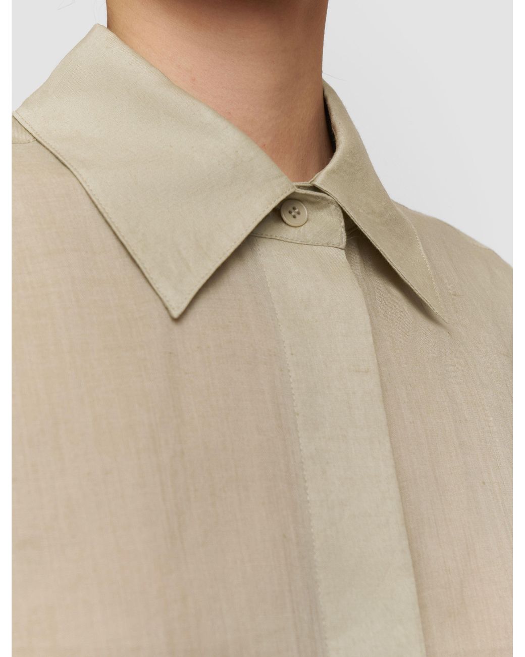 Joseph Natural Justi Ramie Voile Shirt